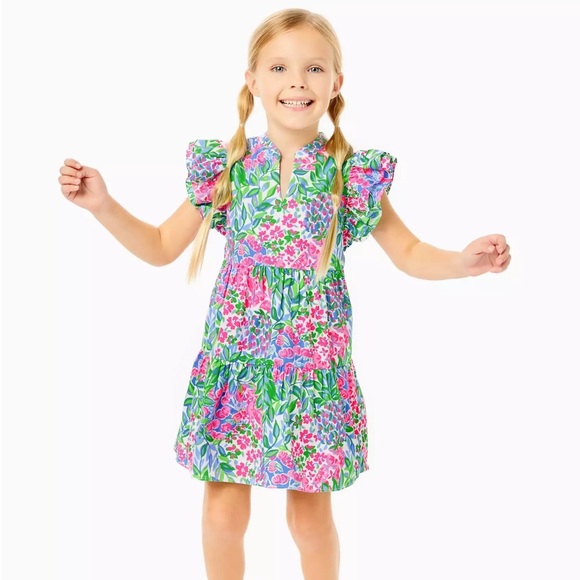Lilly Pulitzer Girls Aldena Dress Size 10 - Picture 1 of 4
